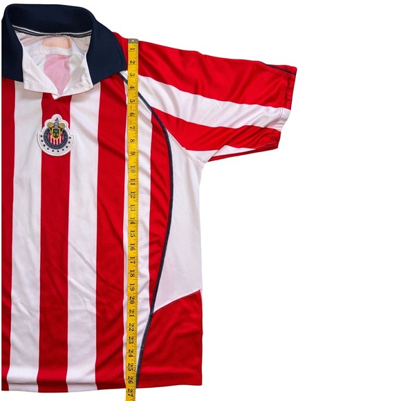 Vintage 90s Chivas De Guadalajara Soccer Jersey Mens XL Collared Mexico 8 - Picture 5 of 7
